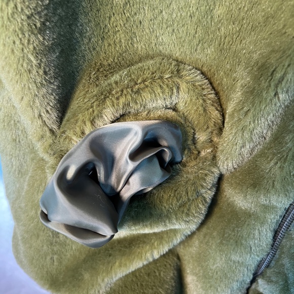 Be Proud By Bp. Gender Neutral Faux Fur Jacket In Olive Green M - Picture 12 of 16